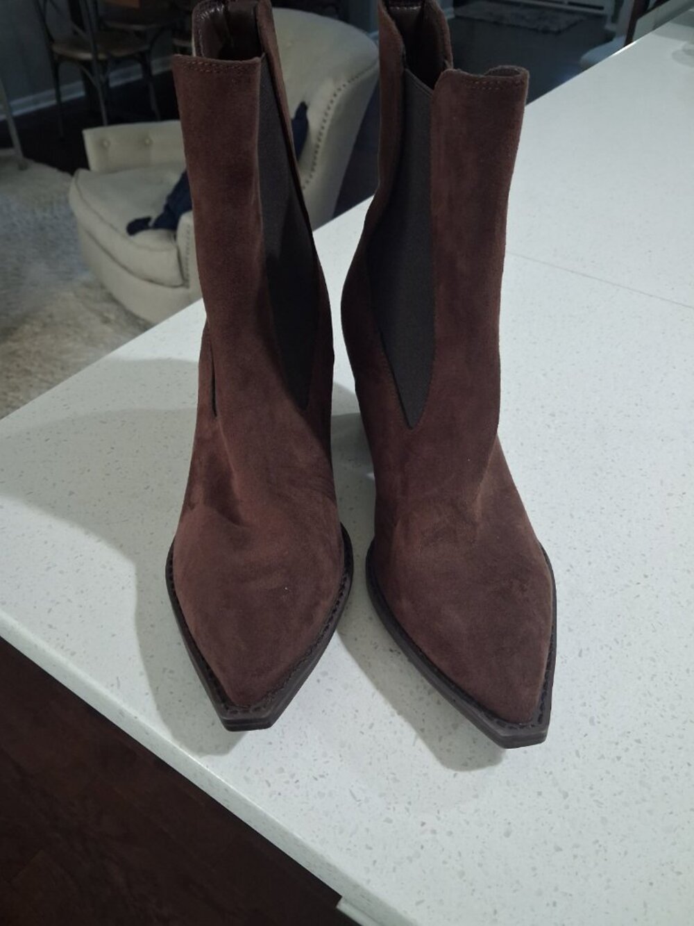 Dolce Vita Jesica Chelsea Booties – Brown Suede – Size 10 (BNWT) - Picture 6 of 7